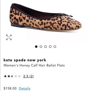 Perfect kate spade ♠️ leopard calf hair flats